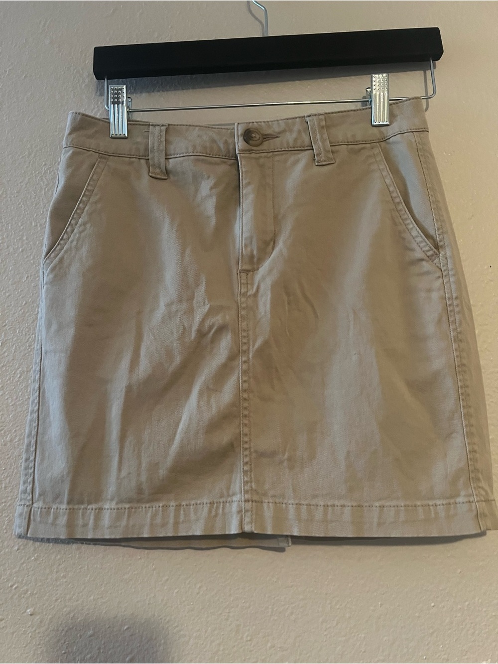 Aeropostale Beige Cotton Mini Skirt size 0